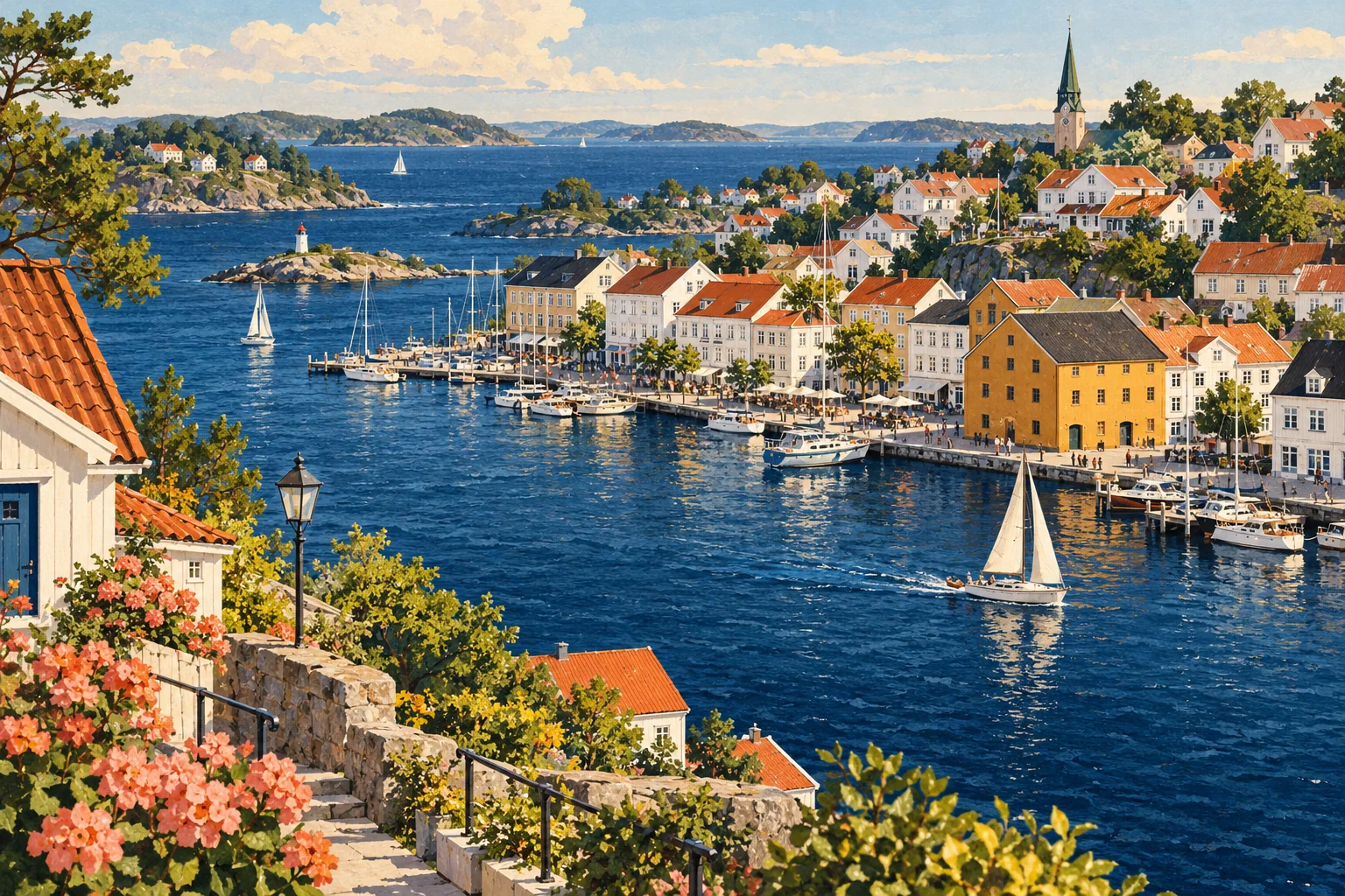 Kystillustrasjon til guiden